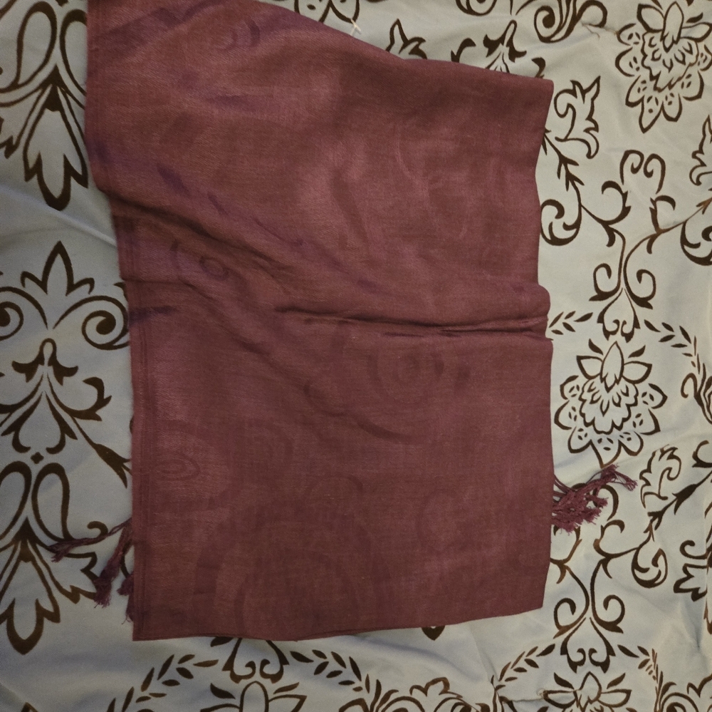 Purple pashmina scarf shawl